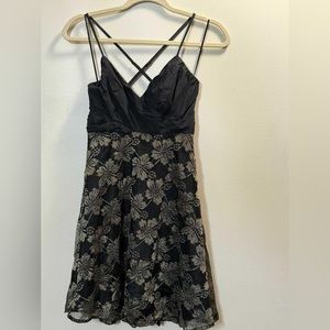 Black and Gold Guess dress